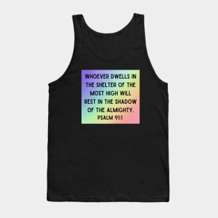 Bible Verse Psalm 91:1 Tank Top